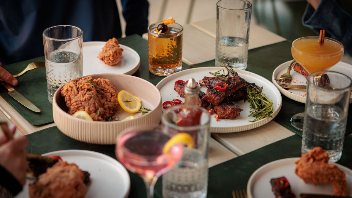 Shared Dining & Cocktails at Florida Room Shared dinner plates and handcrafted cocktails at Florida Room in Fort Lauderdale