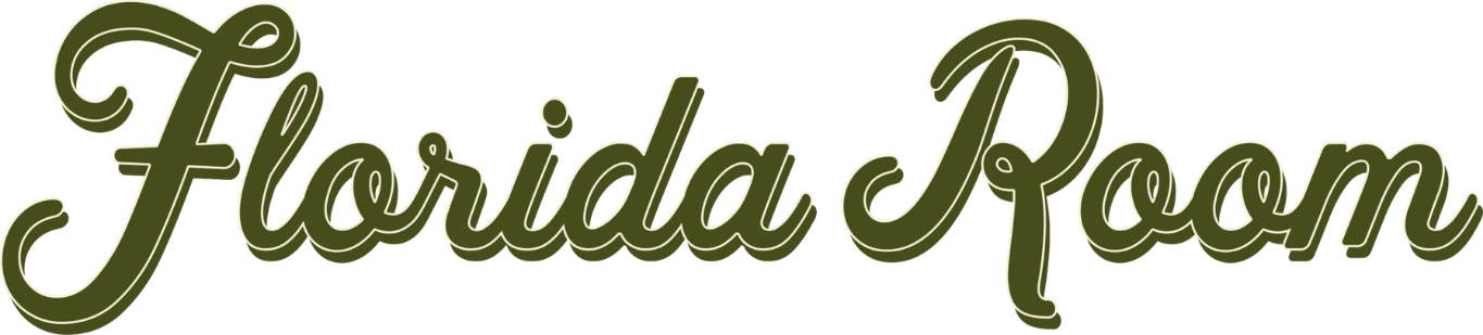 Florida Room logo in signature script lettering